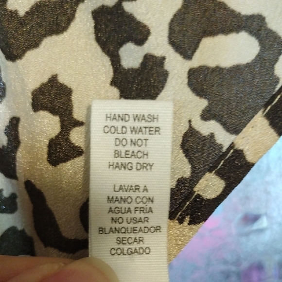 Ambiance Black and Cream Leopard Print Top - Picture 4 of 8